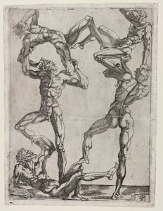 Öt ember piramisa, c. 1543. alkotó: Juste de Juste