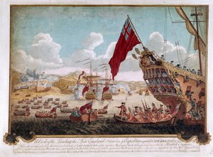 Louisbourg elfoglalása, 1745 alkotó: Justin Stevens