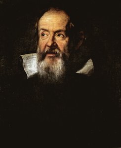 Galileo Galilei olasz csillagász portréja (olaj, vászon