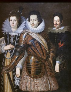 II. Medici Cosimo feleségével, az osztrák Mária Magdolnával és fiával, II. Ferdinánddal