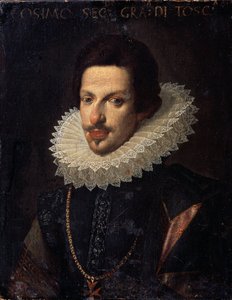Cosimo II de Medici (1590-1621) Toszkána nagyhercegének portréja (Cosimo (Cosimo) II de Medici toszkán nagyhercegének portréja). Justus Suttermans (1597-1681) festménye. Olaj, vászon, 65 x 50 cm. A 16-18. századi flamand iskola. Állami Múzeum H
