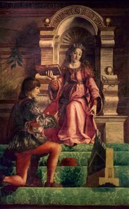 Zene, 1470 körül (olaj, nyárfa) alkotó: Justus of Ghent