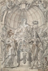 Tervezés előlaphoz [?] alkotó: Justus van Egmont