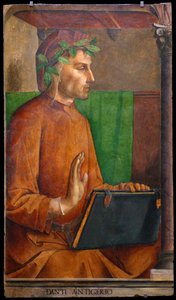 Dante Alighieri portréja 1265-1321, 1476 alkotó: Justus van Gent