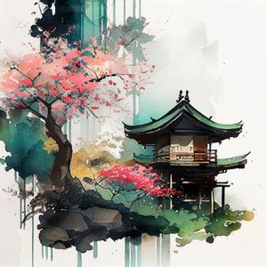 Cseresznyevirág-pagoda alkotó: Justyna Jaszke