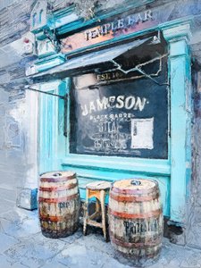 A „Rustic Blue Bar” bejárata alkotó: Justyna Jaszke