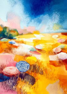 Sunny Field napernyők alkotó: Justyna Jaszke