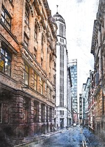 A Tall City perspektívája alkotó: Justyna Jaszke