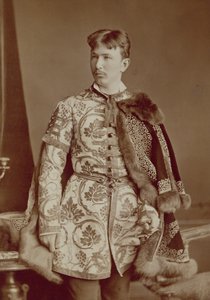 Fiatal magyar mágnás, 1870-80 körül (szepia fotó) alkotó: József Borsos