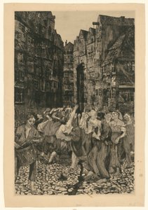 A Carmagnole (2. állapot) alkotó: Käthe Kollwitz