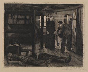 A takácsok lázadása – vége alkotó: Käthe Kollwitz