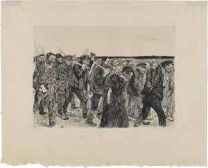 Takácsfelkelés, 4. lap: Takácsmenet alkotó: Käthe Kollwitz