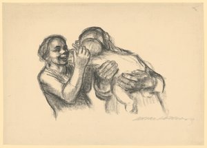 Szülők gyermekkel (a Deutsche Bildkunst-Hilfe e. V., Lipcse kiadása) alkotó: Käthe Kollwitz