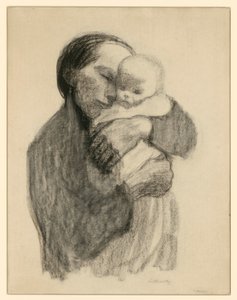 Anya csecsemővel a karjában alkotó: Käthe Kollwitz