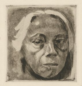 Önarckép (elvetett változat) alkotó: Käthe Kollwitz