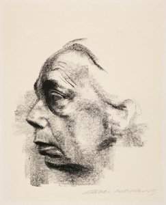 Önarckép profilból alkotó: Käthe Kollwitz