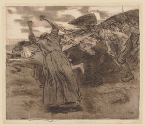 A „Parasztháború” ciklus 5. lapja alkotó: Käthe Kollwitz