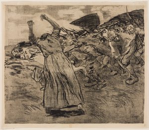 Az „Parasztháború” ciklus 5. lapja alkotó: Käthe Kollwitz
