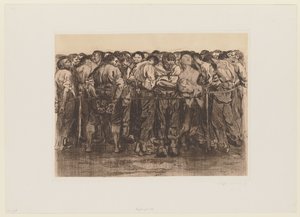 A „Parasztháború” ciklus 7. lapja alkotó: Käthe Kollwitz