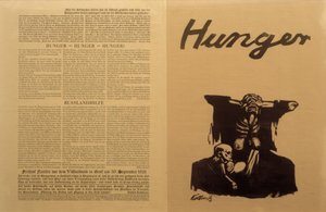 Szovjet-Oroszország, élelmiszerválság / pamflet, K. Kollwitz alkotó: Käthe Kollwitz