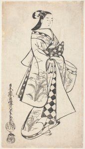 Álló szépség alkotó: Kaigetsudo Anchi