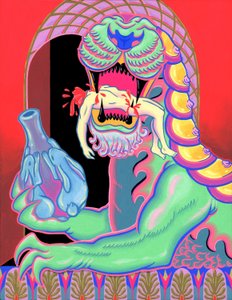 Jade Lion, 2021 (akril a panelen)