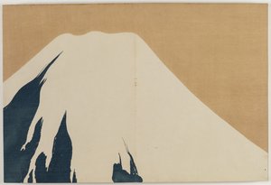 Száz világ virágai (Momoyogusa): Fuji-hegy (Fuji) alkotó: Kamisaka Sekka