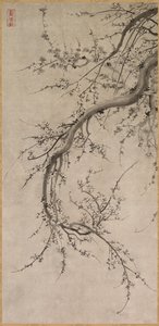 Prunus, 17. század. alkotó: Kano Ein