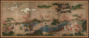 Juharnézők (紙本著色観楓図, shihonchoshoku kanpūzu)