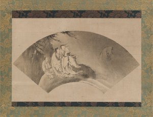 Resshi Felhőn repül, 16. század. alkotó: Kano Yukinobu