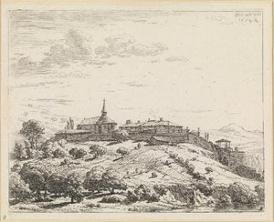 Falu egy dombon alkotó: Karel Dujardin