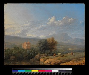 Olasz táj, 1678 előtt alkotó: Karel Dujardin