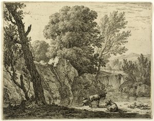 A csomagoló két szamárral alkotó: Karel Dujardin