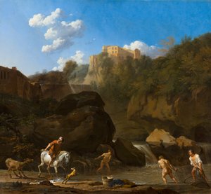 A tivoli vízesések alkotó: Karel Dujardin