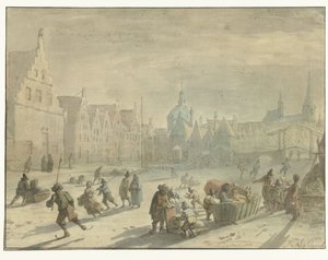 Galge víz Leidenben fagylaltszórakoztatással