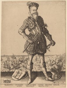 Robert Dudley, Leicester grófja alkotó: Karel van Sichem after Christoffel
