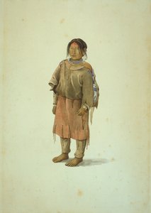 Feketelábú lány alkotó: Karl Bodmer