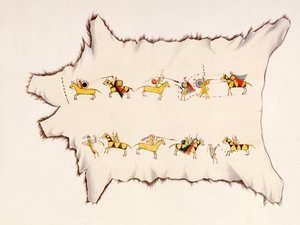 Hidatsa bölény köntös alkotó: Karl Bodmer