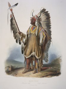 Mato-Tope, egy mandán főnök alkotó: Karl Bodmer