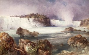A Niagara-vízesés kilátása alkotó: Karl Bodmer