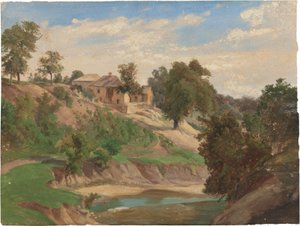 A Pedernales folyón alkotó: Karl Friedrich Hermann Lungkwitz