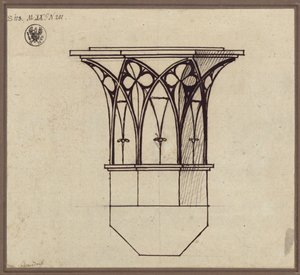 Nyolcszögletű oszlopfő alkotó: Karl Friedrich Schinkel