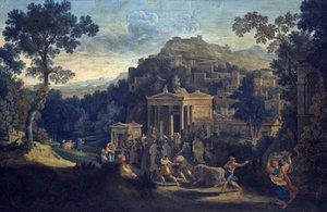 Ókori város egy hegyen alkotó: Karl Friedrich Schinkel