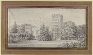 Berlin. A Páva-szigeti lovagház. Látkép alkotó: Karl Friedrich Schinkel