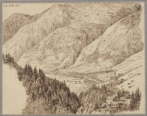 A Gastein-völgy Wildbaddal alkotó: Karl Friedrich Schinkel