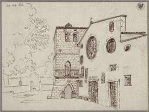 A San Giusto-székesegyház Triesztben alkotó: Karl Friedrich Schinkel
