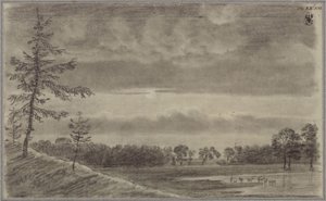 Legelő fákkal és jószággal alkotó: Karl Friedrich Schinkel