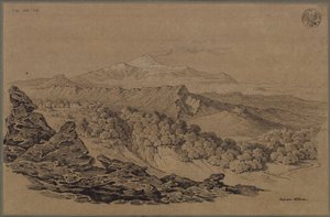 „Az Etna erdős vidékén rajzolva” alkotó: Karl Friedrich Schinkel