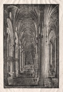 A bécsi Szent István-székesegyház belseje alkotó: Karl Friedrich Schinkel