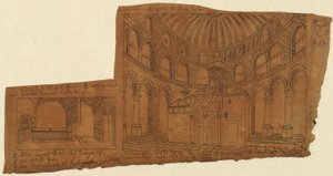 Jeruzsálem. Szent Sír-templom. Belső nézet alkotó: Karl Friedrich Schinkel